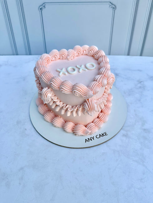 Vintage Cake Corazón